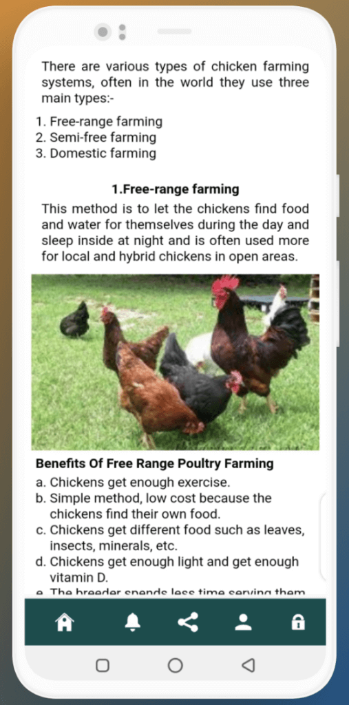 Poultry farming learning app: Poultry farming education